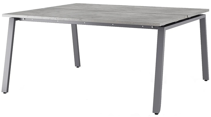 Стол офисный КОБОР A/2-140/140 graphite/chicago