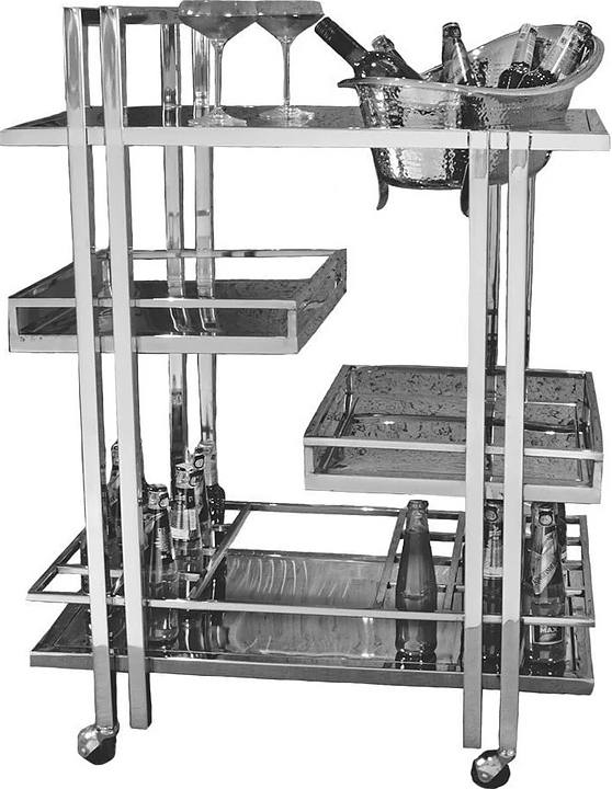 Тележка сервировочная P.L. Proff Cuisine SBT 40222 Hotelware 81х50х112 см (нерж. сталь)