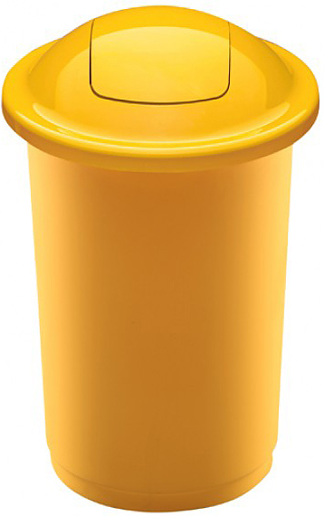 Контейнер для мусора PLAFOR Top Bin 50 л желтый