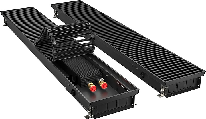 Конвектор внутрипольный Royal Thermo ATRIUM-75/200/1000-DG-U-BL