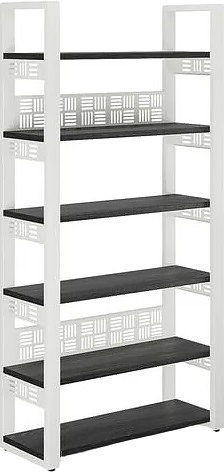 Стеллаж открытый КОБОР SO6-100/36 aluminum/wood