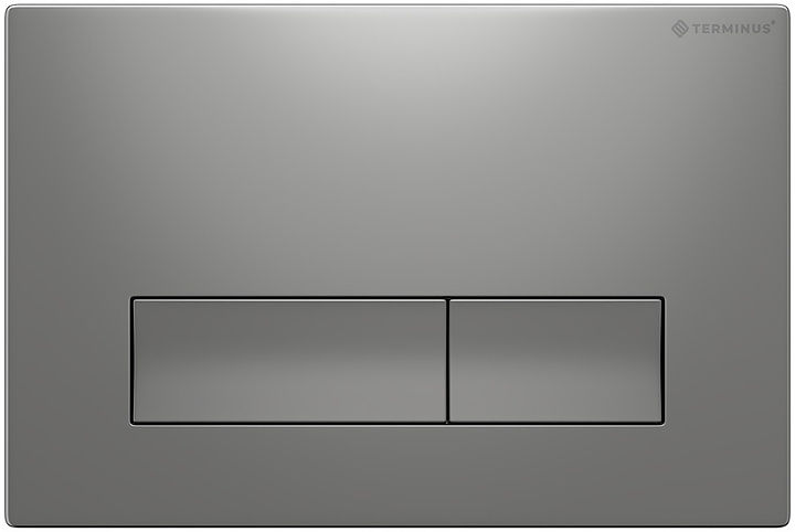 Кнопка смыва Terminus 72K24х16M матовый хром