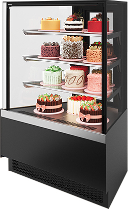 Витрина кондитерская Chilz VETE KUB LUX AN серый матовый