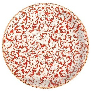 Блюдце ID Fine Venecia Maroon 20643-111216 16 см белый, красный