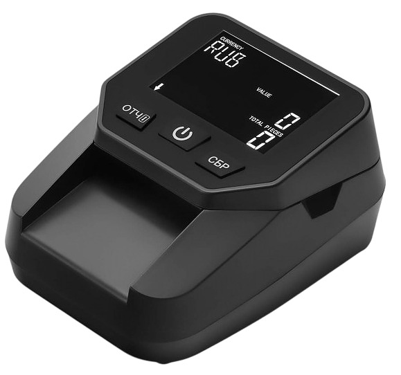 Детектор банкнот Mertech D-20A FLASH PRIME LCD без АКБ, черный