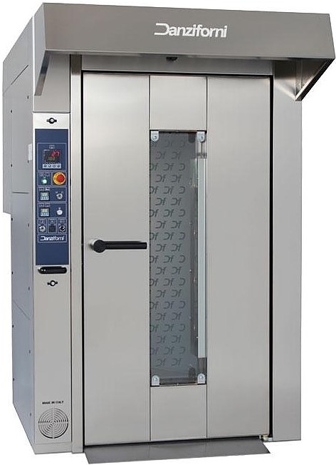 Печь ротационная Danziforni Prisma S1 6080 + 6 тележек на 16 уровней и 3 тележки на 18 уровней