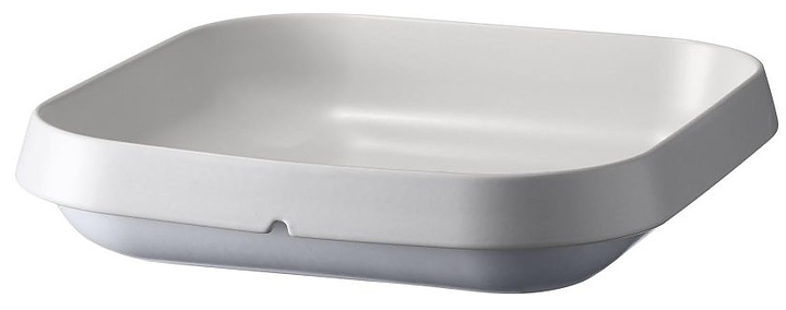 Салатник для подачи/фуршета Emile Henry Welcome 77625 300х300 мм h 65 мм керамика, белый