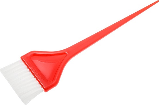 Кисть для окрашивания Harizma h10954-04, широкая с плотной щетиной, красная