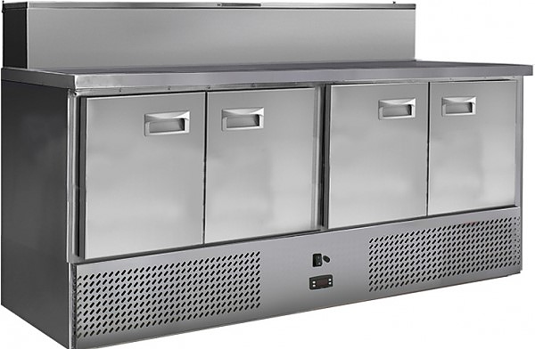 Стол холодильный для пиццы Finist СХСнпц-700-4 (10 GN 1/3 с крышкой)