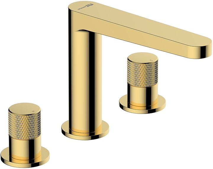 Смеситель для раковины встраиваемый Wasserkraft Ems 7635 глянцевое золото
