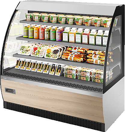 Витрина кондитерская Chilz VETE OF 130 белый, ясень наварра