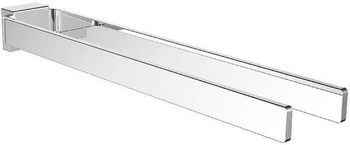 Полотенцедержатель двойной EMCO Cue 43 см, хром