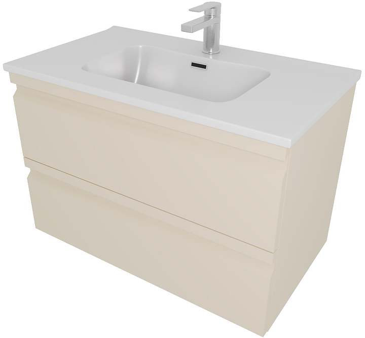 Тумба под раковину Aquatek Вега AQ77080-LC 80 см, капучино светлый