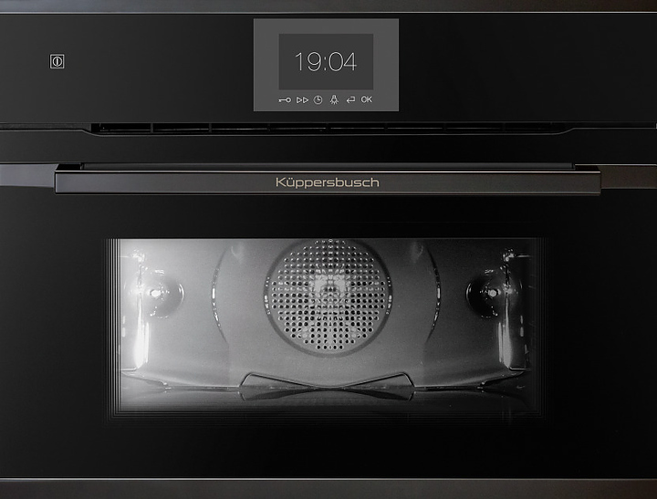 Духовой шкаф с пиролизом Kuppersbusch CBP 6550.0 S6  Black Steel 2900 Вт 44 л 595х559х455 мм черный