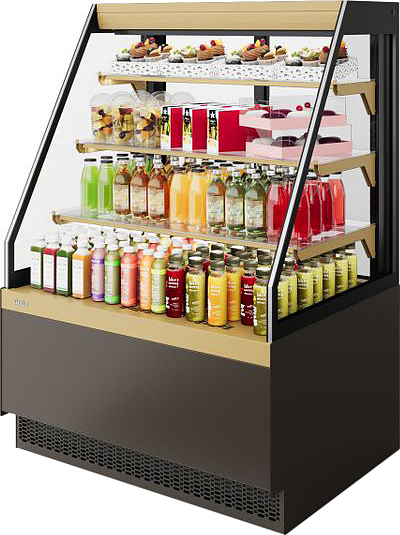 Витрина кондитерская Chilz VETE II KUB OFT 60 шоколад, золотой глянец