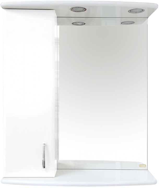 Шкаф зеркальный Misty Астра-60 61,5х72 см с подсветкой, левый, белый