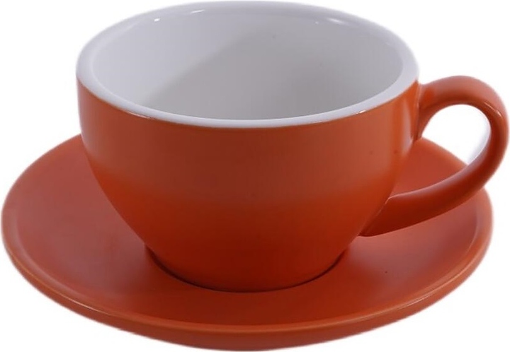Чайная пара P.L. Barbossa Barista S0120-250-matte orange 300 мл (фарфор) оранжевая матовая