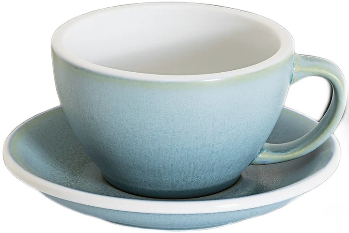 Кофейная пара Loveramics Egg Latte Cup C088-163BGA/188BGA 300 мл, ледник (glacier)