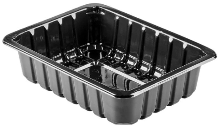 Лоток для запайщика Георг Полимер ППf MAP 210х148х47 ЕС черный (400 шт/кор)