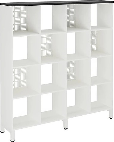 Стеллажная система КОБОР SQ-4X4 white/wood