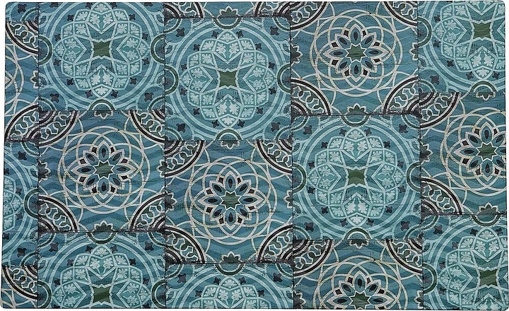 Блюдо сервировочное P.L. Proff Cuisine 542113B-TAI Damask Blue 53х32,5х1,8 см (меламин) прямоугольное