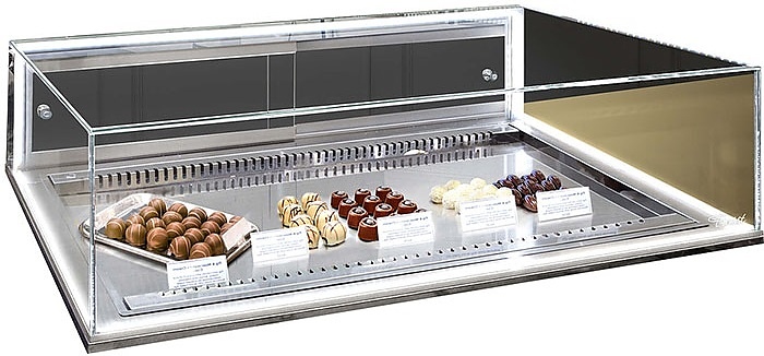 Встраиваемая горизонтальная кондитерская витрина Finist Glassier58 G-9/6/3