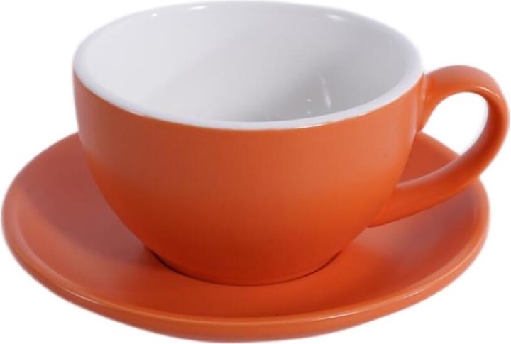 Чайная пара P.L. Barbossa Barista S0120-300-matte orange 320 мл (фарфор) оранжевая матовая