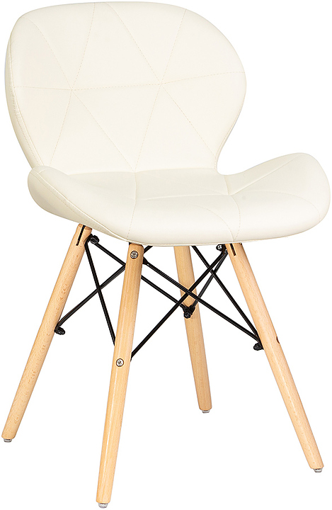 Стул обеденный DOBRIN 302-LMZL BUTTERFLY (кремовый, светлый бук)