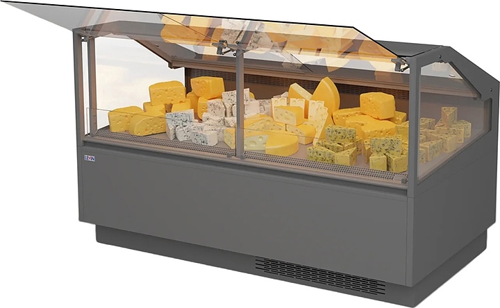 Витрина холодильная среднетемпературная Levin DELLA 190 М 1875х1110х1180 мм (выносной агрегат) без боковин
