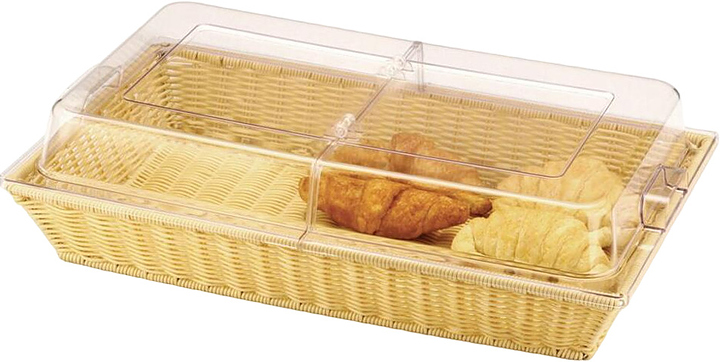 Корзина для хлеба P.L. Proff Cuisine 95001212 530х330 мм с откидной крышкой, ротанг
