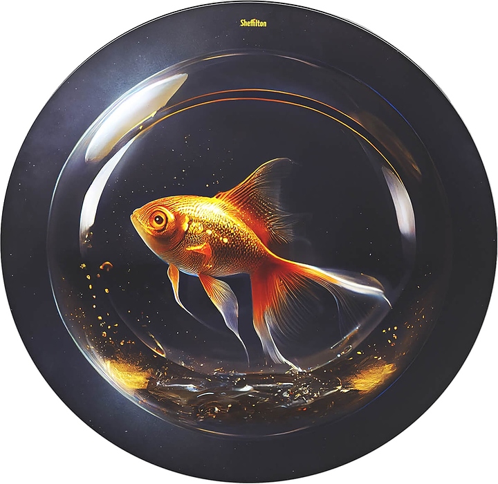 Столешница Sheffilton SHT-TT32 60 (стекло / МДФ) круглая лунная ночь