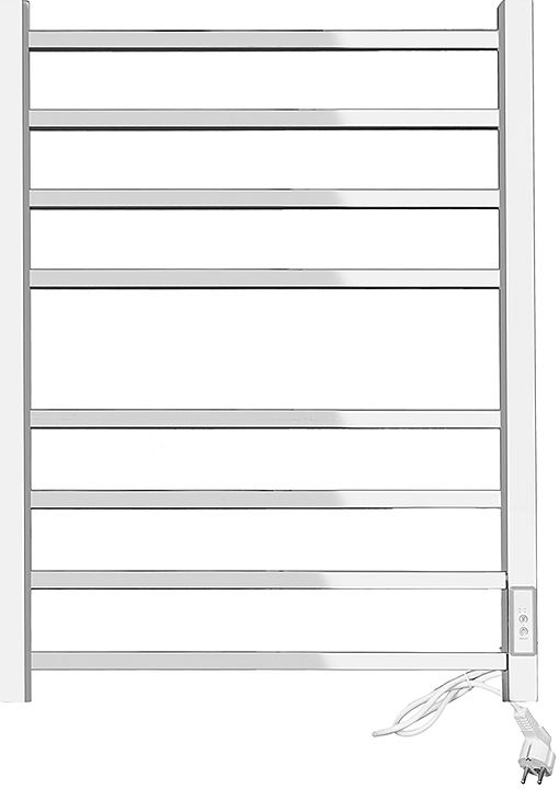 Полотенцесушитель электрический Domoterm Квадро 109-S П8 50x70 см TBOX EK R, с таймером, правый