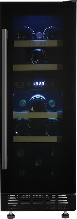 Винный шкаф Zugel ZCWI170DB черный