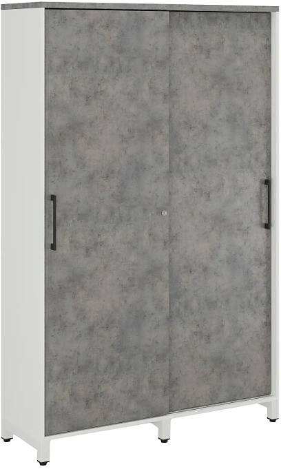 Шкаф для одежды КОБОР HG-120/60/M white/chicago