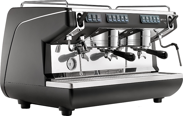 Кофемашина Nuova Simonelli Appia Life 2Gr V черная, высокие группы, экономайзер, автомат