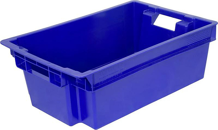 Ящик для мяса ТАРА.РУ 206 МСК 600х400х200 мм синий