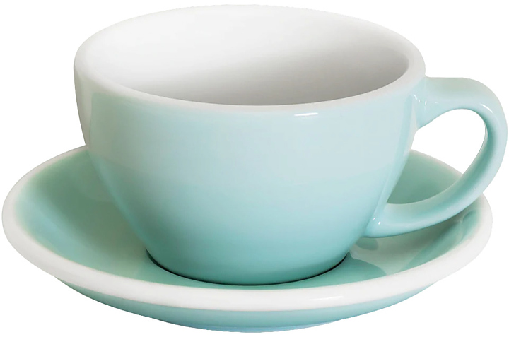 Кофейная пара Loveramics Egg Latte Cup 300-17BBL/18BBL 300 мл, светло-голубой (river blue)