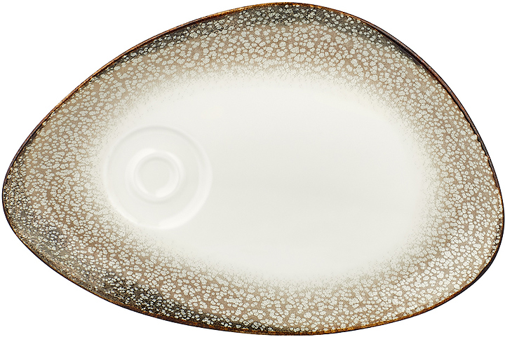 Блюдце чайное By Bone Tinta Spazio TN-SZ-ZT-01-STB 25х17 см