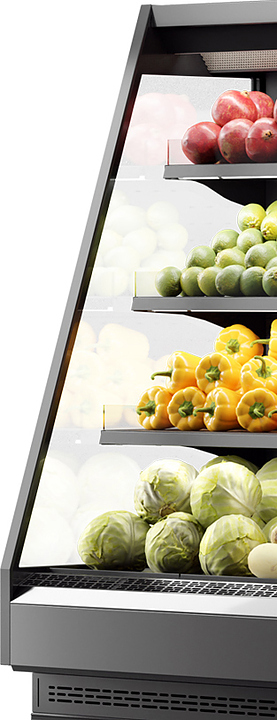 Боковина для горки холодильной Dazzl Vega 090 H160 со стеклопакетом левая