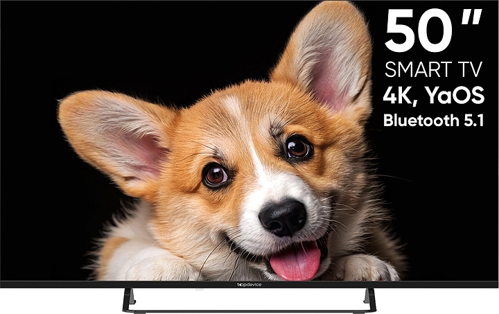 Телевизор Topdevice 50" CS03 4K UHD, Smart TV YaOS (TDTV50CS03U_BK) черный