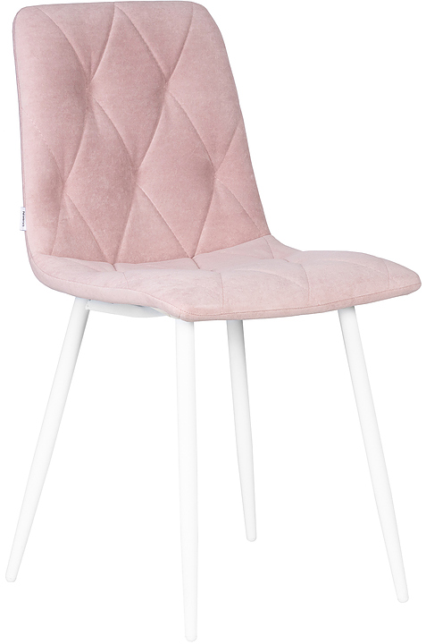 Стул обеденный DOBRIN 006 CHILLY ROMBO (розовый, белый)