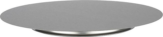 Подставка для торта APS 79813 d=31 см h=2,5 см на ножке (нерж. сталь)