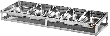 Подставка для гастроемкостей Osba 4+1 1/3 без стекла