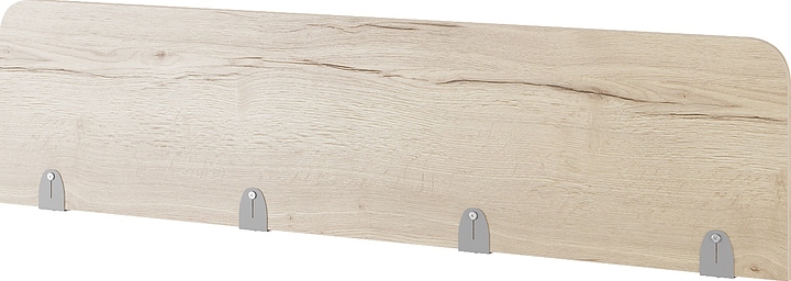 Верхний экран-перегородка КОБОР EV-160 aluminum/natural (ЛДСП)