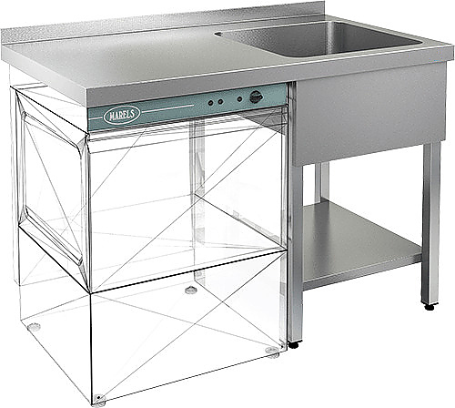 Ванна моечная КОБОР ВМЦФР/1-120/70 П/ПММ