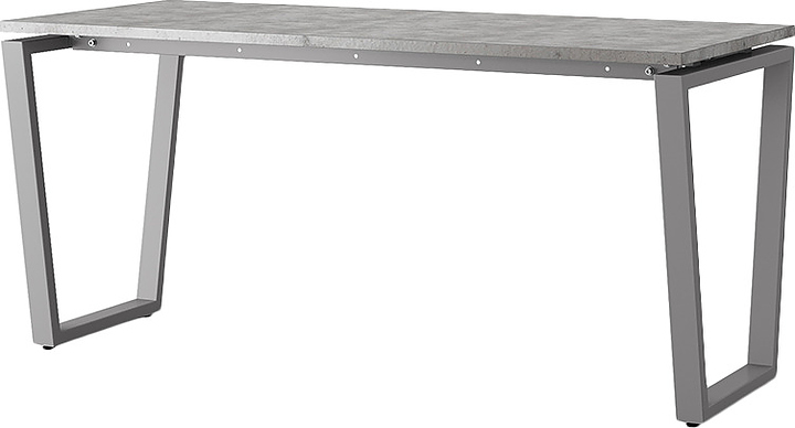 Стол офисный КОБОР OTR-140/60 aluminum/chicago