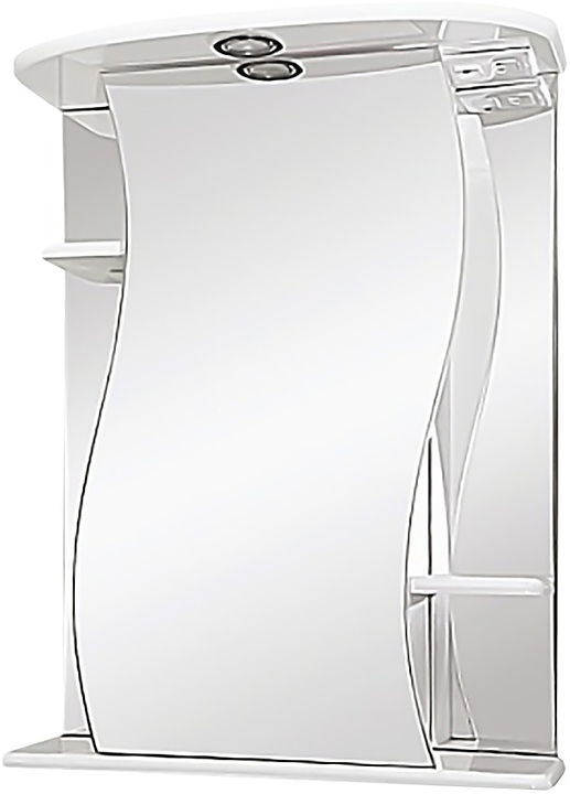 Шкаф зеркальный Misty Лиана-55 55х72 см с подсветкой, левый, белый