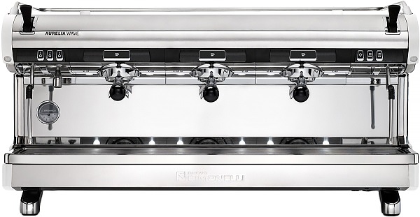 Кофемашина полуавтоматическая Nuova Simonelli Aurelia Wave 3Gr S 220V pearl white+high groups+LED