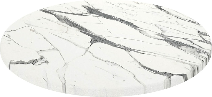 Столешница Sheffilton SHT-TT46 90 (верзалит) круглая белый мрамор