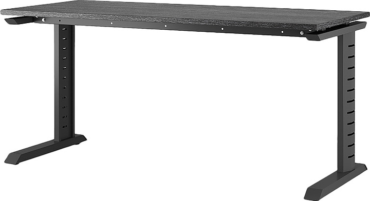 Стол офисный КОБОР L2-120/80 black/glazed